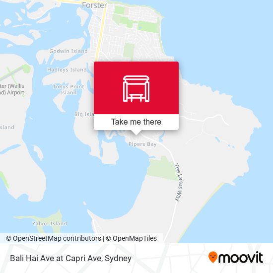 Bali Hai Ave at Capri Ave map