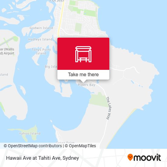 Hawaii Ave at Tahiti Ave map