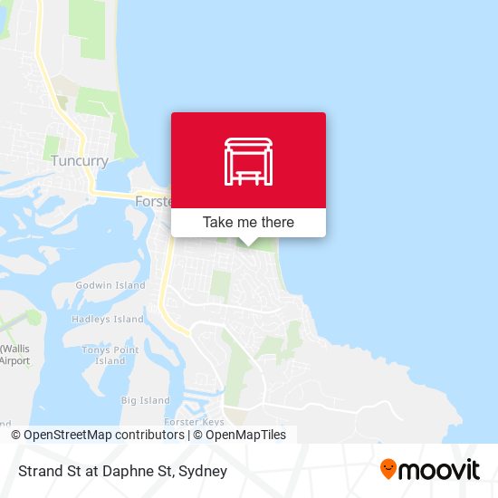 Strand St at Daphne St map