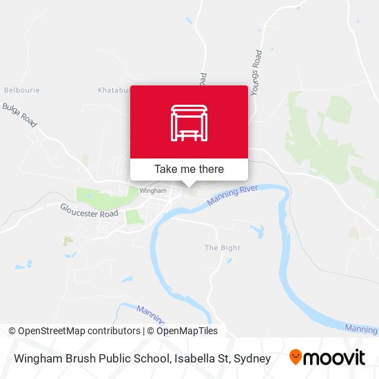 Wingham Brush Public School, Isabella St map