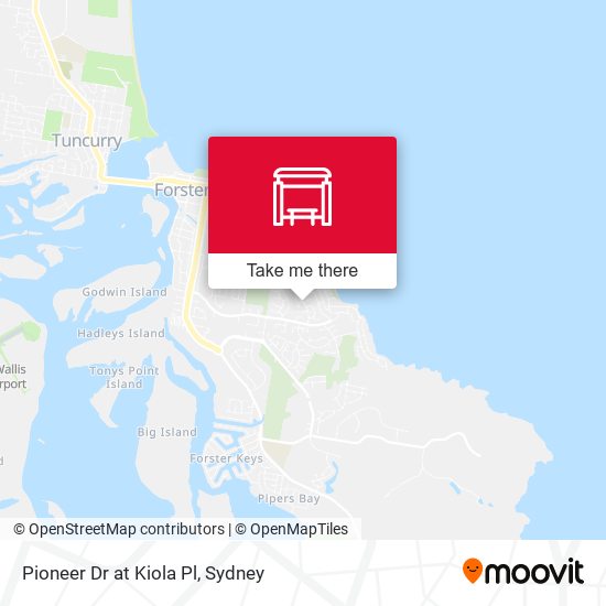 Pioneer Dr at Kiola Pl map