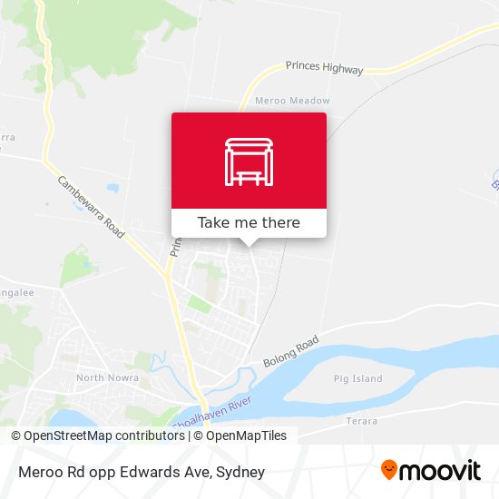 Meroo Rd opp Edwards Ave map