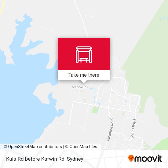 Kula Rd before Karwin Rd map