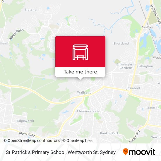 Mapa St Patrick's Primary School, Wentworth St