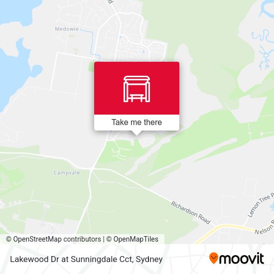 Lakewood Dr at Sunningdale Cct map
