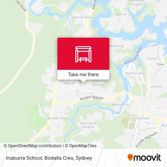 Inaburra School, Bodalla Cres map