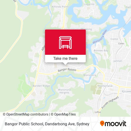 Bangor Public School, Dandarbong Ave map
