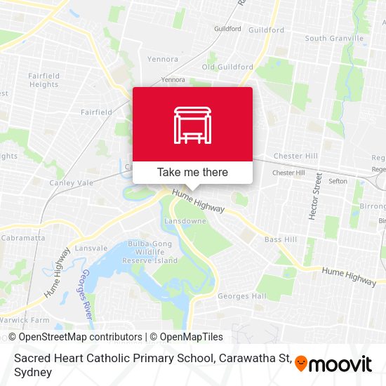 Sacred Heart Catholic Primary School, Carawatha St map