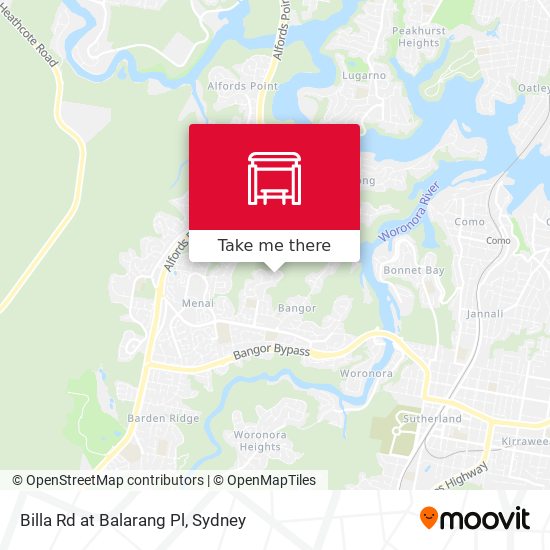 Billa Rd at Balarang Pl map