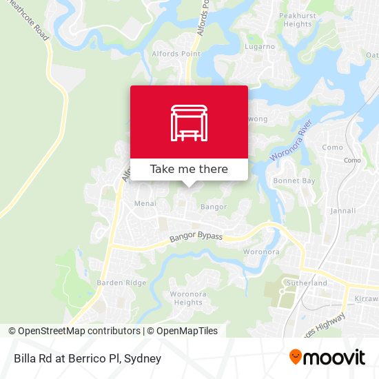 Billa Rd at Berrico Pl map