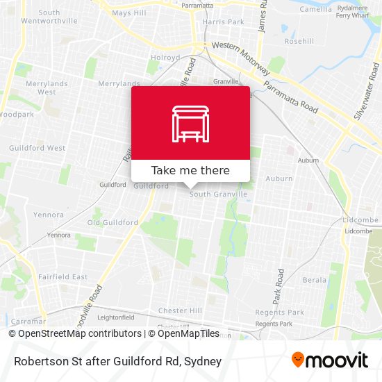 Robertson St after Guildford Rd map
