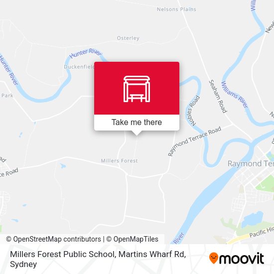 Millers Forest Public School, Martins Wharf Rd map