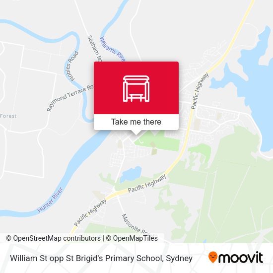 William St opp St Brigid's Primary School map