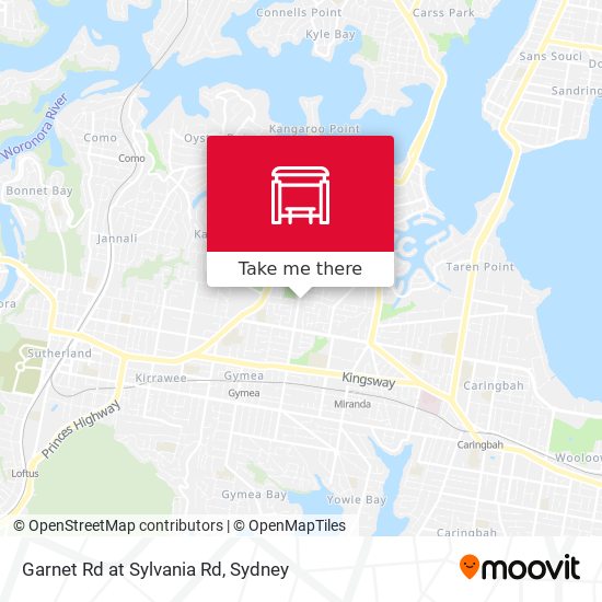 Garnet Rd at Sylvania Rd map