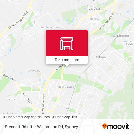 Stennett Rd after Williamson Rd map
