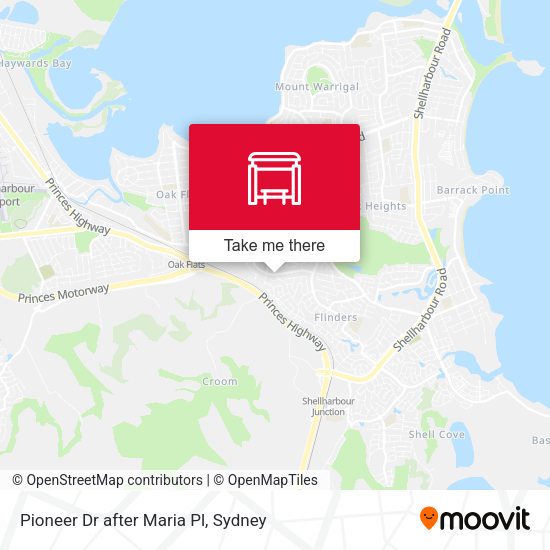 Pioneer Dr after Maria Pl map