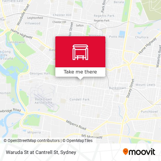 Waruda St at Cantrell St map