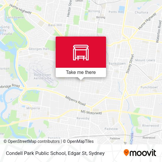 Condell Park Public School, Edgar St map