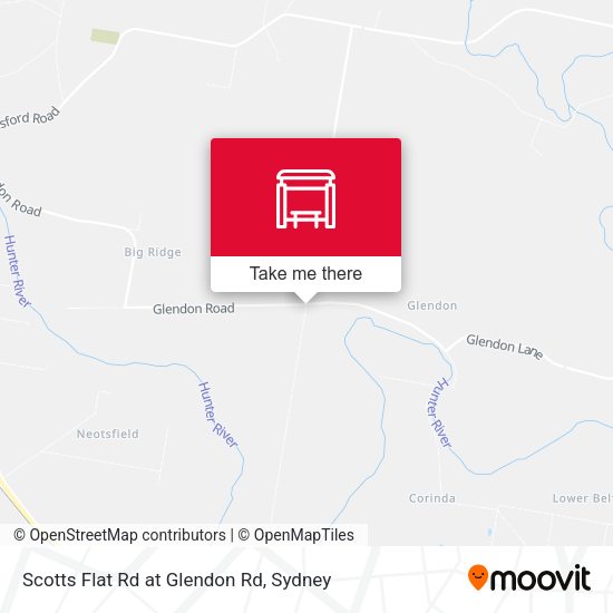 Scotts Flat Rd at Glendon Rd map