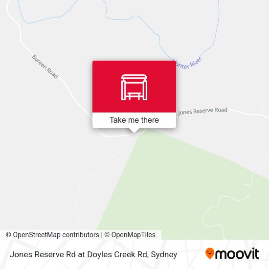 Jones Reserve Rd at Doyles Creek Rd map