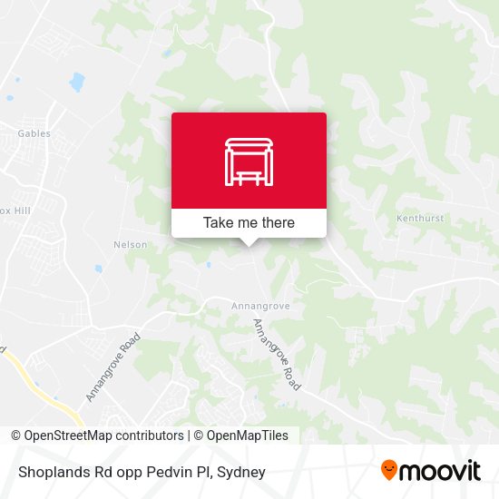 Shoplands Rd opp Pedvin Pl map