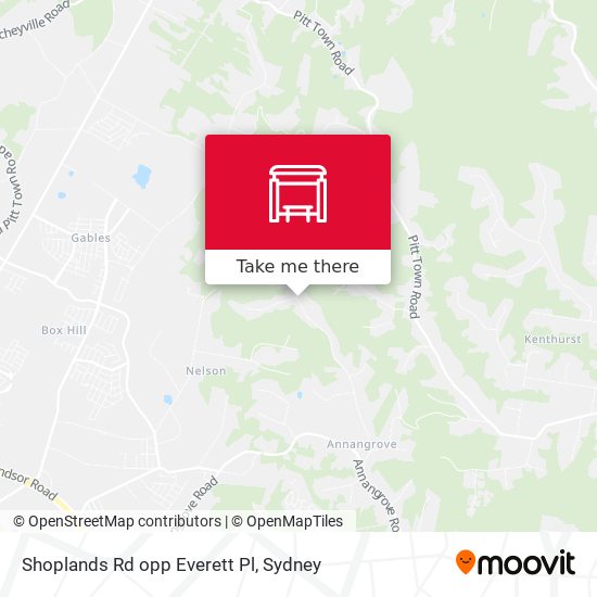 Shoplands Rd opp Everett Pl map