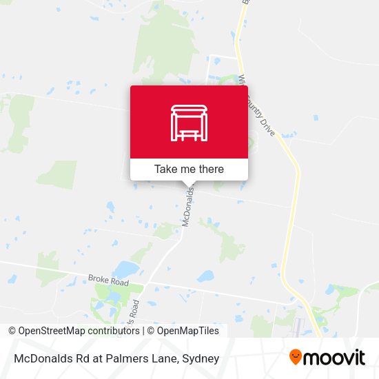 McDonalds Rd at Palmers Lane map