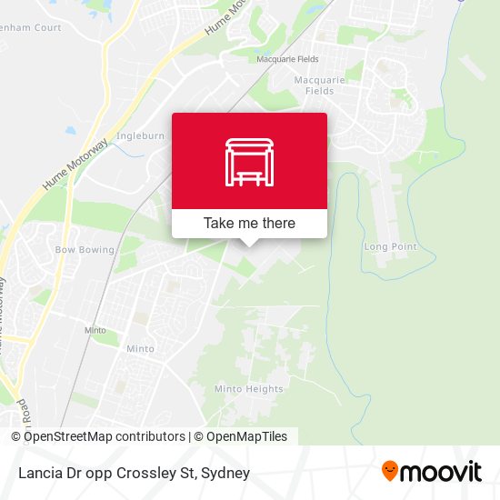 Lancia Dr opp Crossley St map