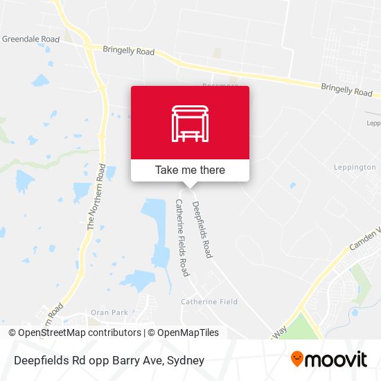 Deepfields Rd opp Barry Ave map