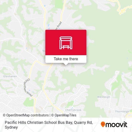Pacific Hills Christian School Bus Bay, Quarry Rd map