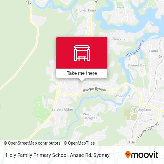 Holy Family Primary School, Anzac Rd map