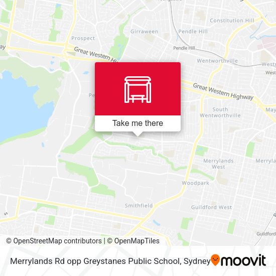 Merrylands Rd opp Greystanes Public School map