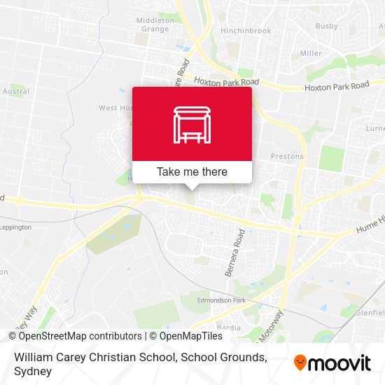 William Carey Christian School, School Grounds map