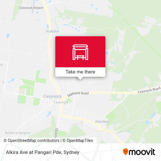 Alkira Ave at Pangari Pde map