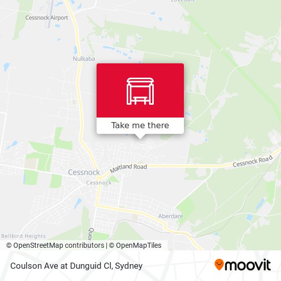 Coulson Ave at Dunguid Cl map