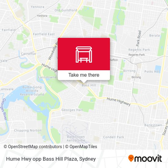 Hume Hwy opp Bass Hill Plaza map