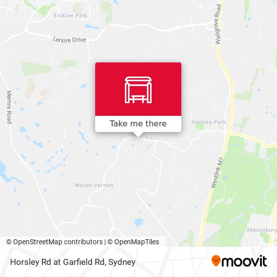 Horsley Rd at Garfield Rd map