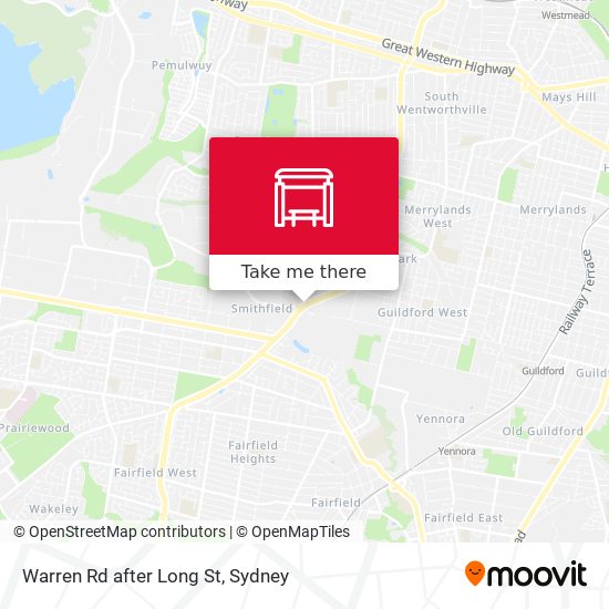 Warren Rd after Long St map