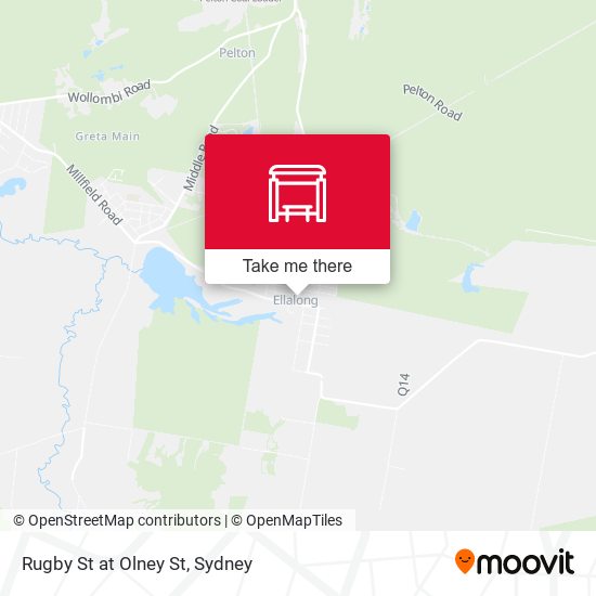 Rugby St at Olney St map