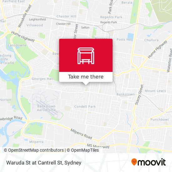 Waruda St at Cantrell St map