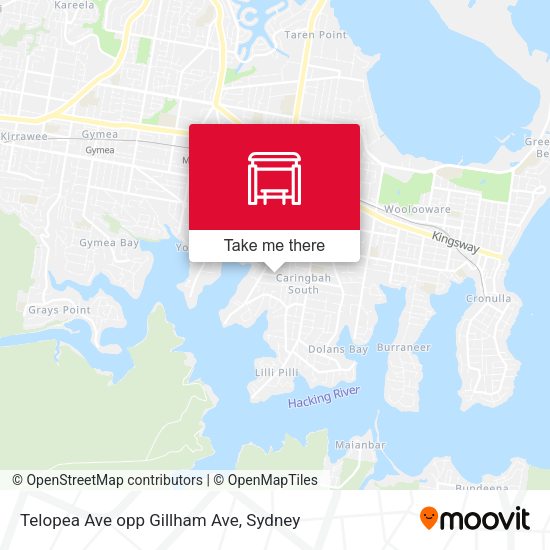 Telopea Ave opp Gillham Ave map