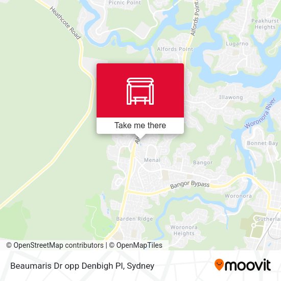 Beaumaris Dr opp Denbigh Pl map