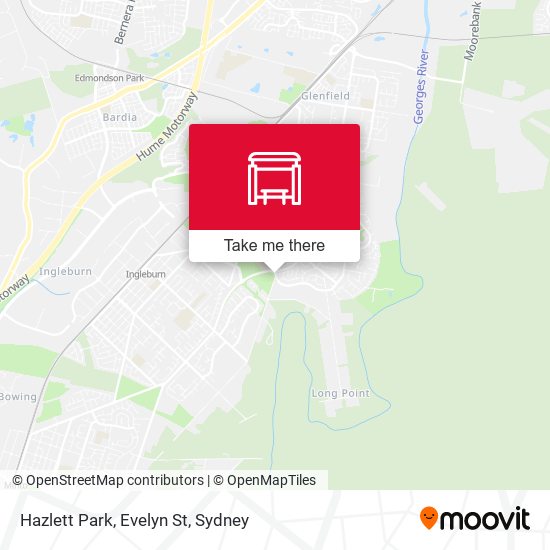 Hazlett Park, Evelyn St map
