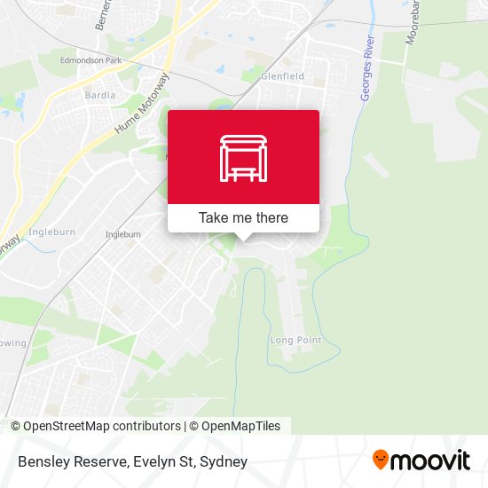 Bensley Reserve, Evelyn St map