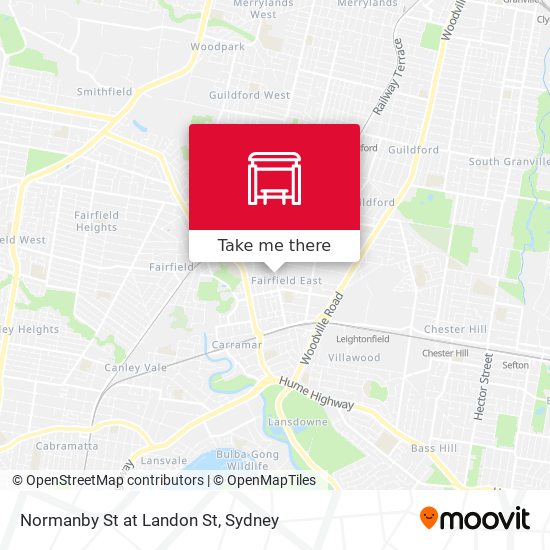 Normanby St at Landon St map