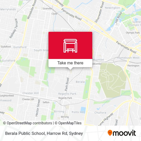 Berala Public School, Harrow Rd map
