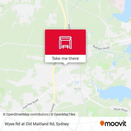 Wyee Rd at Old Maitland Rd map