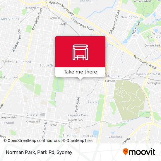 Norman Park, Park Rd map