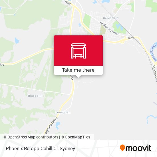 Phoenix Rd opp Cahill Cl map