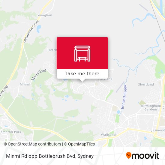 Minmi Rd opp Bottlebrush Bvd map